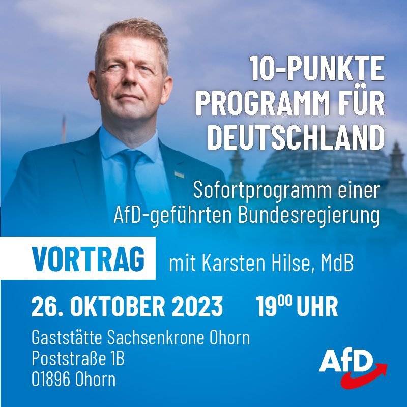 10 Punkte Programm Für Deutschland - AfD Sachsen