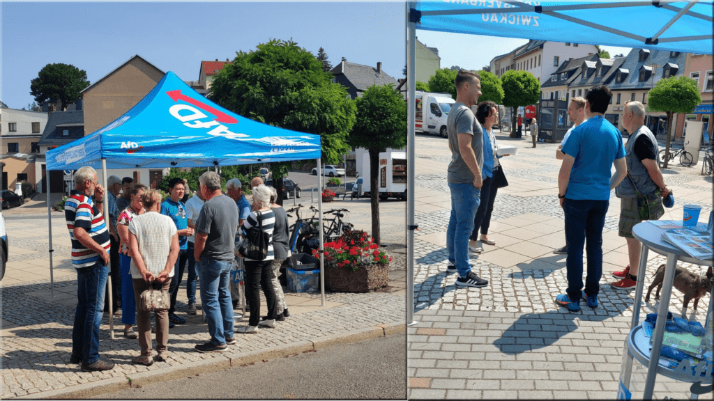 Impressionen vom Infostand Kirchberg