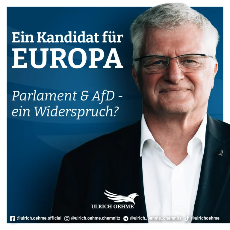 Ulrich Oehme - Ein Kandidat für Europa
