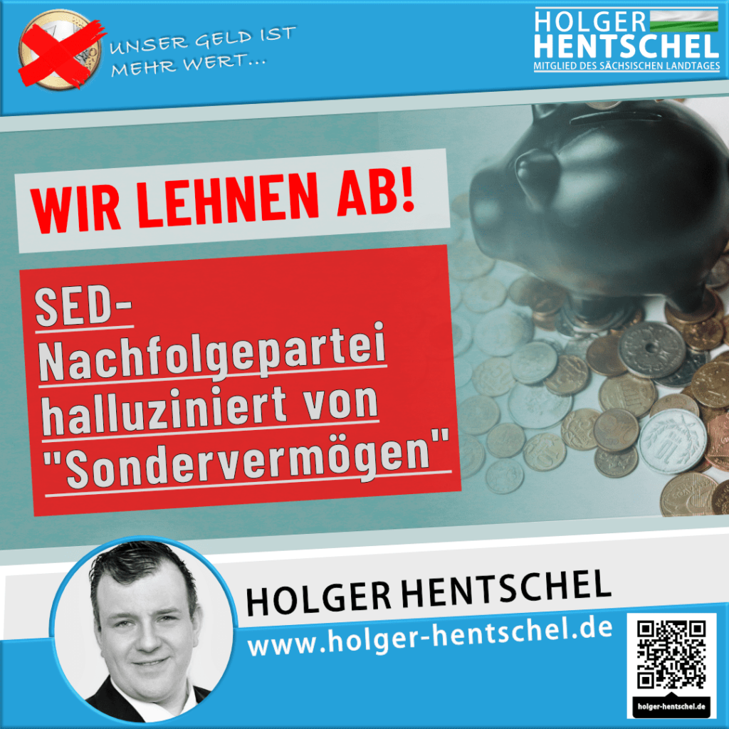 LINKE HALLUZINIERT VON SONDERVERMÖGEN