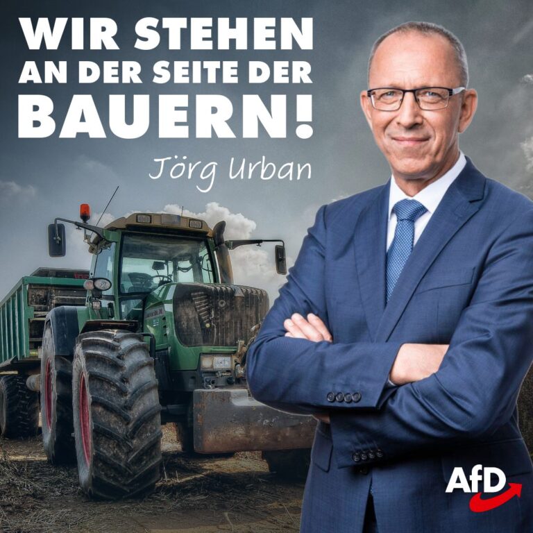 AfD Sachsen steht am 8. Januar an der Seite der  Bauern!