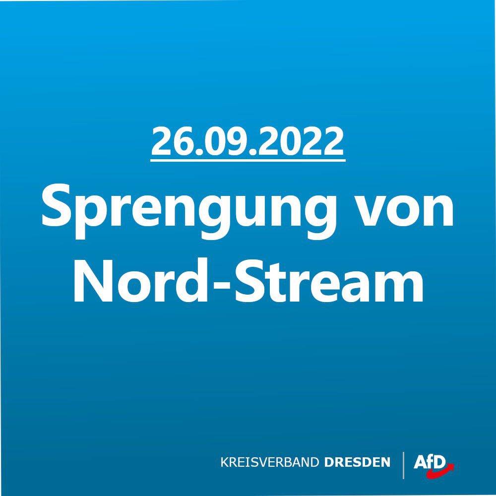 Sprengung von Nordstream am 26.09.2022